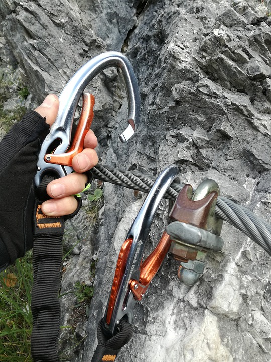 Climbing Equipment Via Ferrata Set Carbine Security